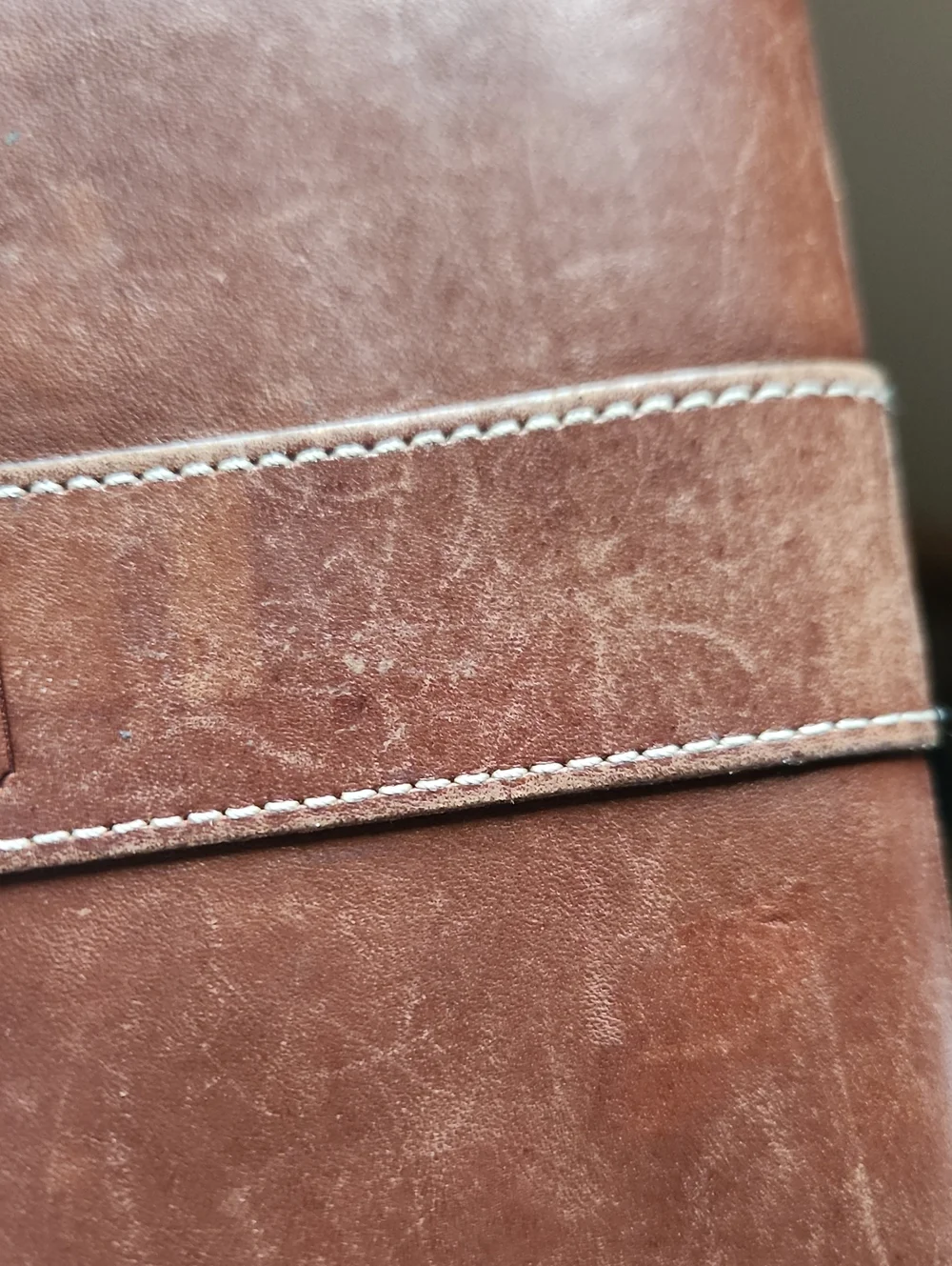 VTG Coach Brown Leather Long Checkbook Holder